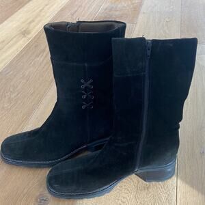 Aquatalia Weatherproof Brown Suede Boots